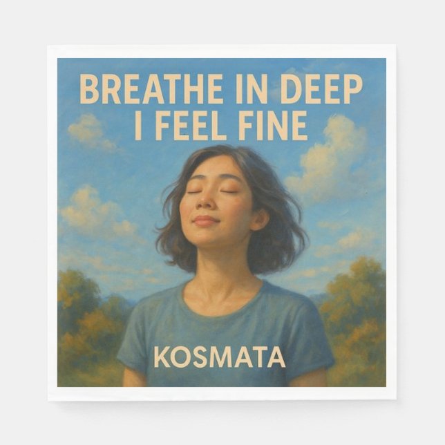 Breath in Deep - Serviette Napkin (Front)