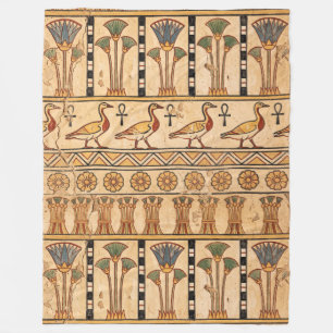 Breath of Eternity: Ancient Egyptian Geese Fleece Blanket