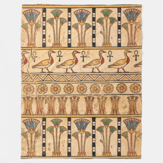 Breath of Eternity: Ancient Egyptian Geese Fleece Blanket