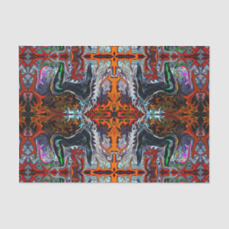 Breath of Fire Yoga Pattern in Red by Deprise Tissue Paper