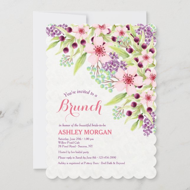 Breath of Spring Invitation (Front)