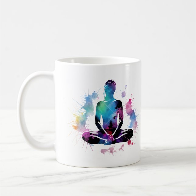 Breath, Relax, Focus Coffee Mug (Left)