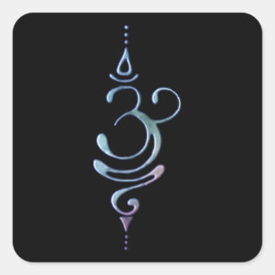 Breathe 1 square sticker