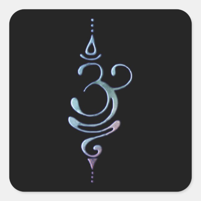 Breathe 1 square sticker (Front)