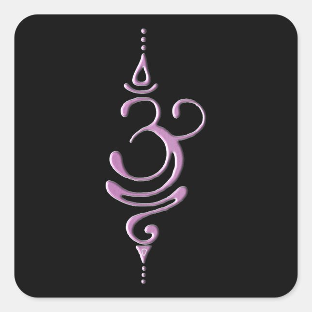 Breathe 5 square sticker (Front)