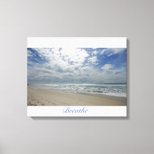 Breathe at the Beach: Cardiff, CA Canvas Print