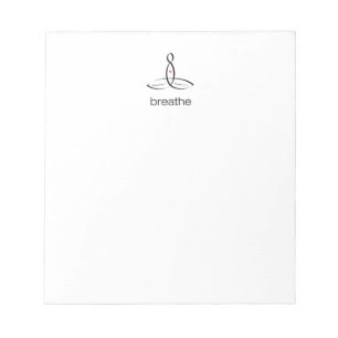 Breathe - Black Regular style Notepad