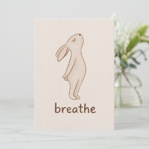 Breathe Bunny Note Cards