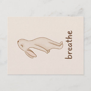 Breathe Bunny Postcard