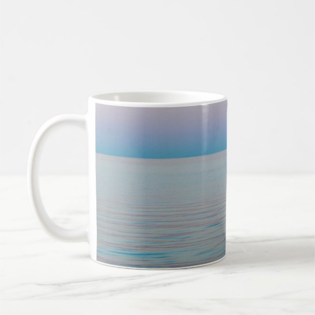 Breathe Calming Ocean Water Coffee Mug (Left)