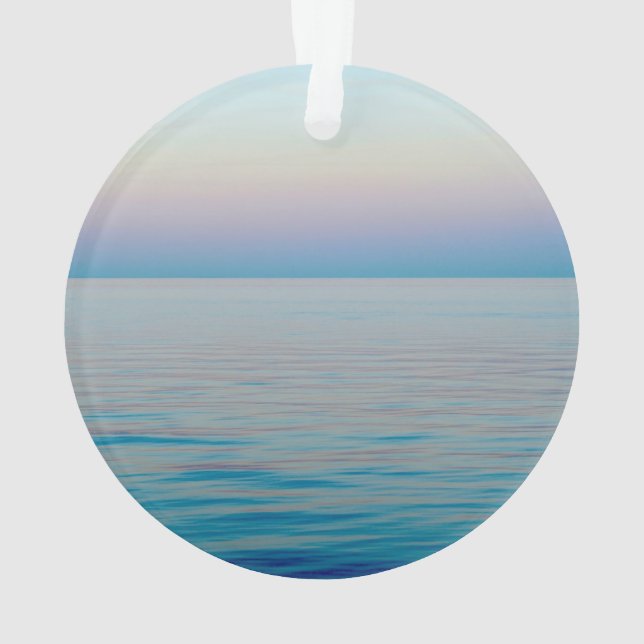 Breathe Calming Ocean Water Ornament (Back)