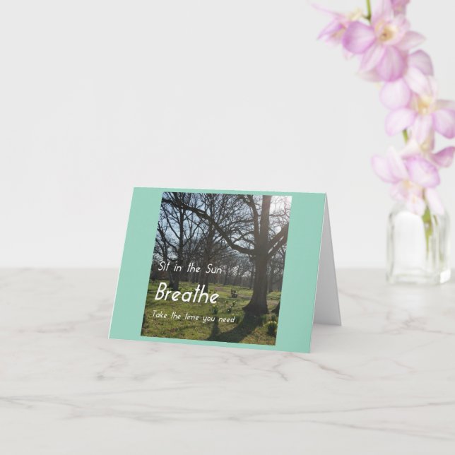 Breathe Card (Orchid)