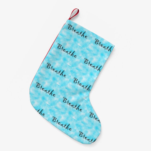Breathe-christmas stocking (Front (Hanging))