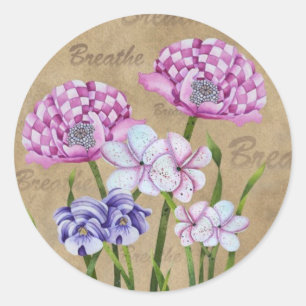 Breathe Classic Round Sticker