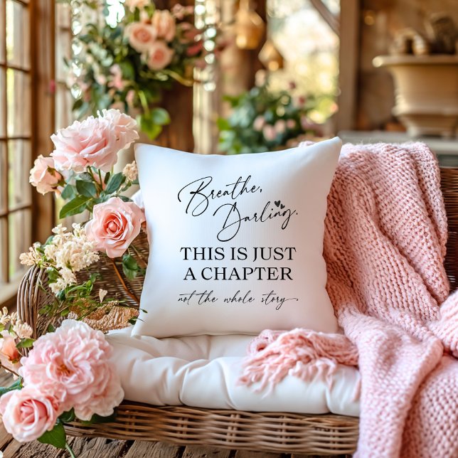 "Breathe, Darling" Motivational Quote Cushion (Creator Uploaded)