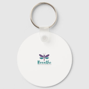 Breathe Dragonfly Suicide Prevention mental health Key Ring