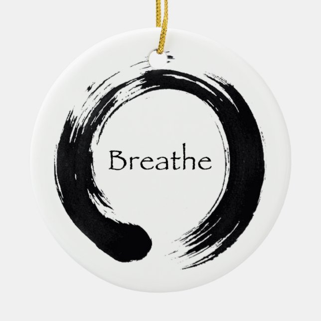 Breathe & Enso Ornament (Front)