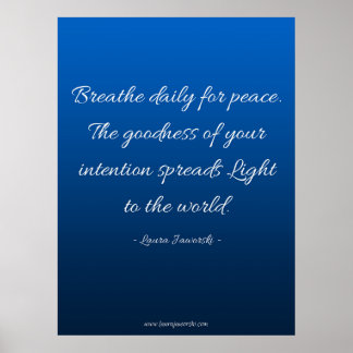 Breathe for Peace Poster
