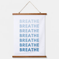 Breathe Gradient Flow Wood Topped Wall Tapestry