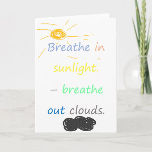 Breathe happiness card