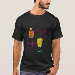 Breathe In Breath Out Dog Yoga Cute Dogs Yoga Medi T-Shirt