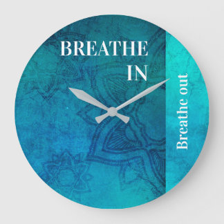 Breathe in breathe out Acrylic Wall Clock