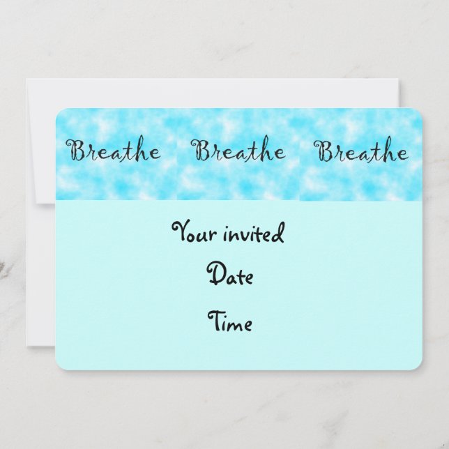Breathe-invitation Invitation (Back)