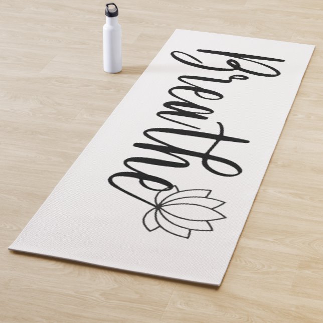 Breathe-Lotus Flower-Wildflower Yoga Mat (In Situ)