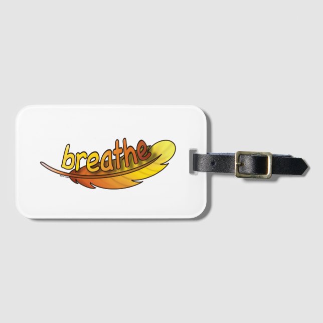 Breathe  luggage tag (Front Horizontal)