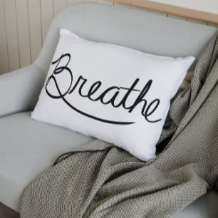 Breathe Meditation Modern Simple Decorative Cushion