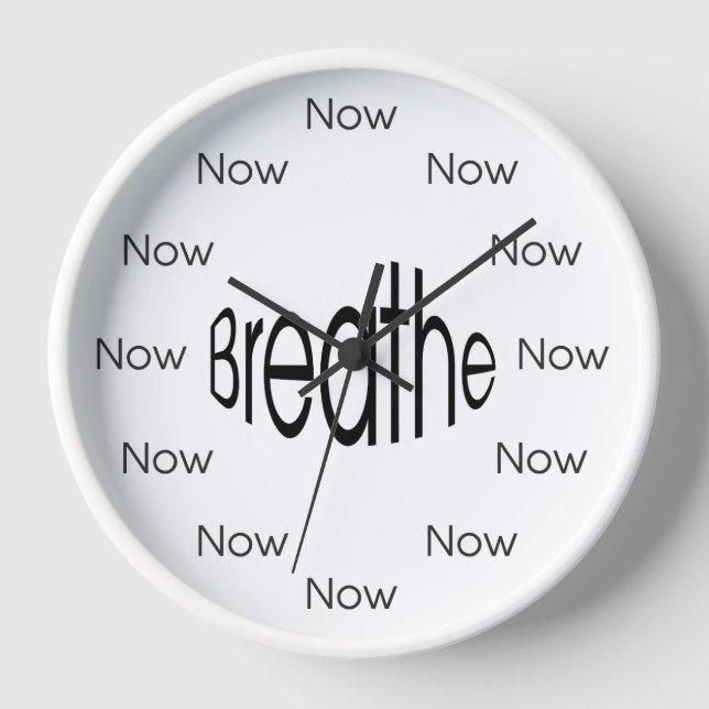 Breathe Now is Zen™ Mindful Meditation Watch Clock (Front)