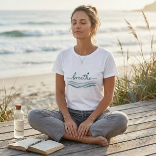 Breathe Ocean Wave Minimalist Tri-Blend Shirt