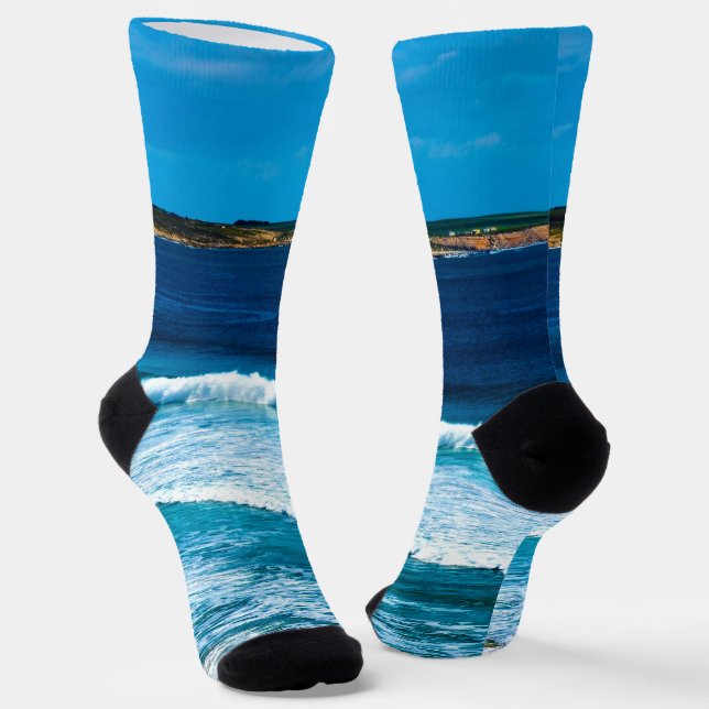 Breathe Of Fresh Seaside Air, Crew Socks (Angled)