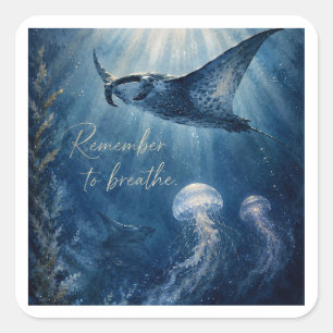 Breathe Square Sticker