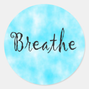 Breathe-sticker Classic Round Sticker