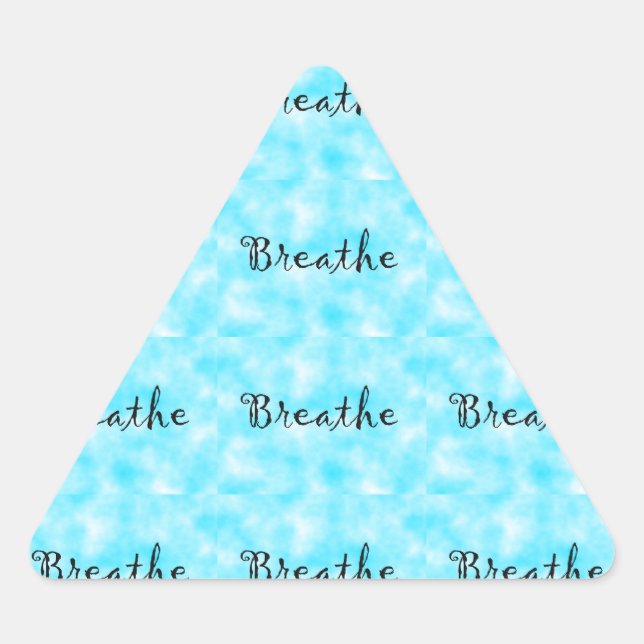 Breathe-triangle sticker (Front)