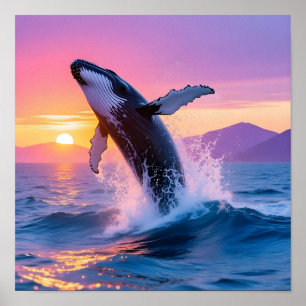 Breathe Wild, Leap Free, Touch Sky Poster