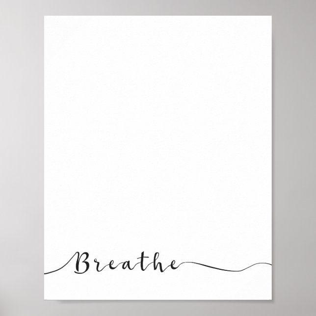 Breathe Word Art Poster (Front)