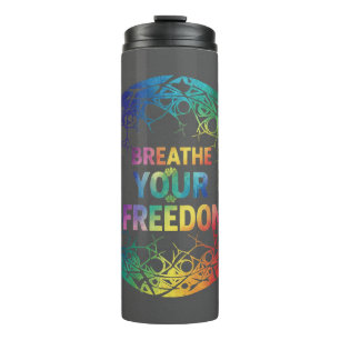 Breathe Your Freedom – Inspirational Mindfulness Thermal Tumbler