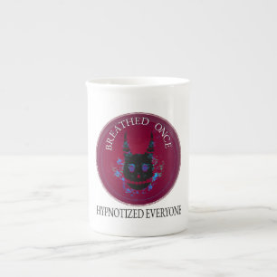 Breathed Once: Hypnotic Demon Skull Bone China Mug