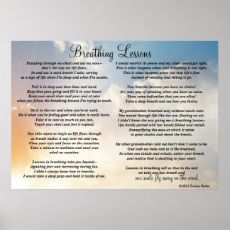Breathing Lessons ©2012 by Trinka Polite (poster) Poster