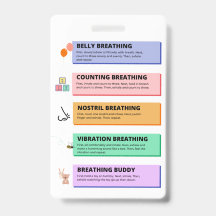 Breathing Techniques Badge Accessory