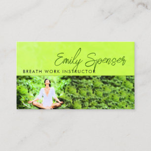 Breathing Yoga In Nature Training Session Business Card