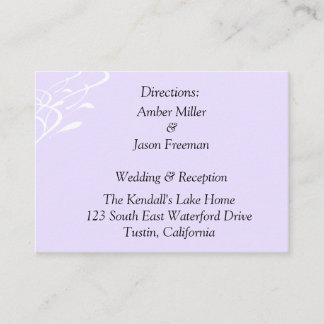 Breathless Lightly Lavendar Direction Cards