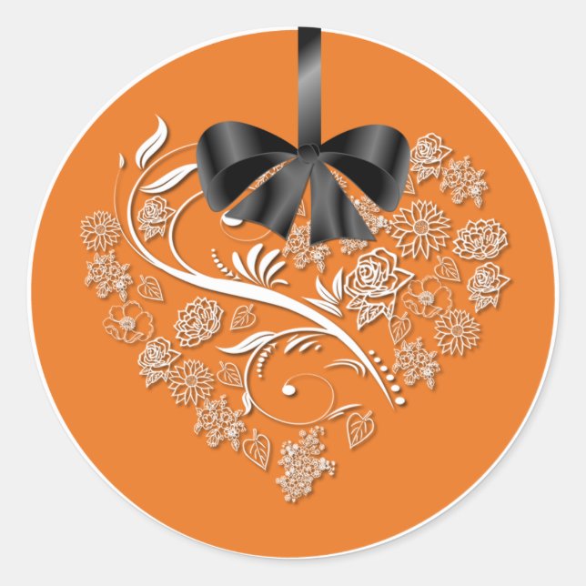 Breathless Wedding Envelope Seals - pumpkin (Front)