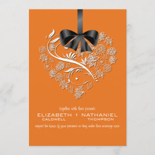 Breathless Wedding Invitation--pumpkin Invitation