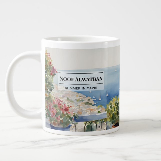 Breathtaking Capri Coastline Coffee Mug (Left)