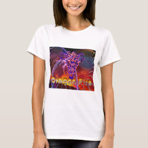 Breathtaking Dragon Fire Design T-Shirt
