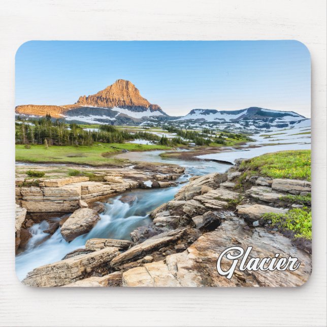 Breathtaking Glacier National Park, Montana Mouse Mat (Front)