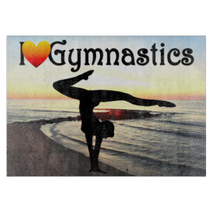 BREATHTAKING GYMNASTICS DESIGN CUTTING BOARD